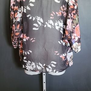 Sheer Floral Cardigan